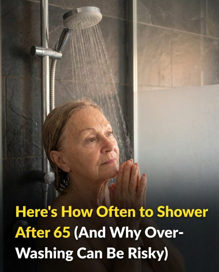 From age 65, how often should you shower (and why over-washing can be harmful to your health)