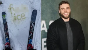 Team GB star urinates ‘F**k ICE’ in the snow in protest at Winter Olympics