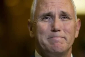 Mike Pence with tears in their eyes make the sad announcement..
