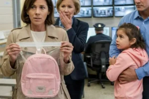 Stitched Into Her Backpack