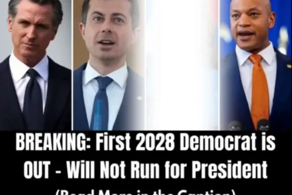 First 2028 Democrat Announces They Are Not Running For President